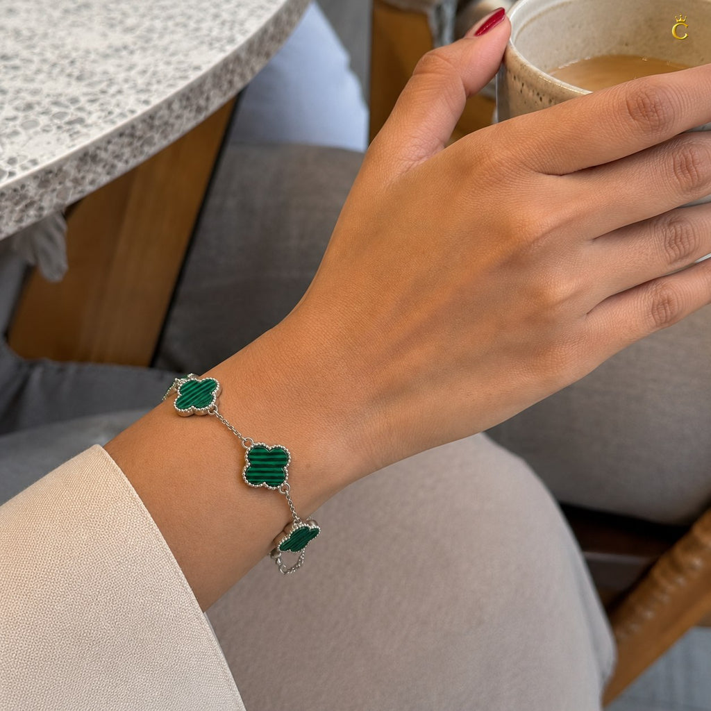Celestora Emerald Ever-green Van cliff Bracelet
