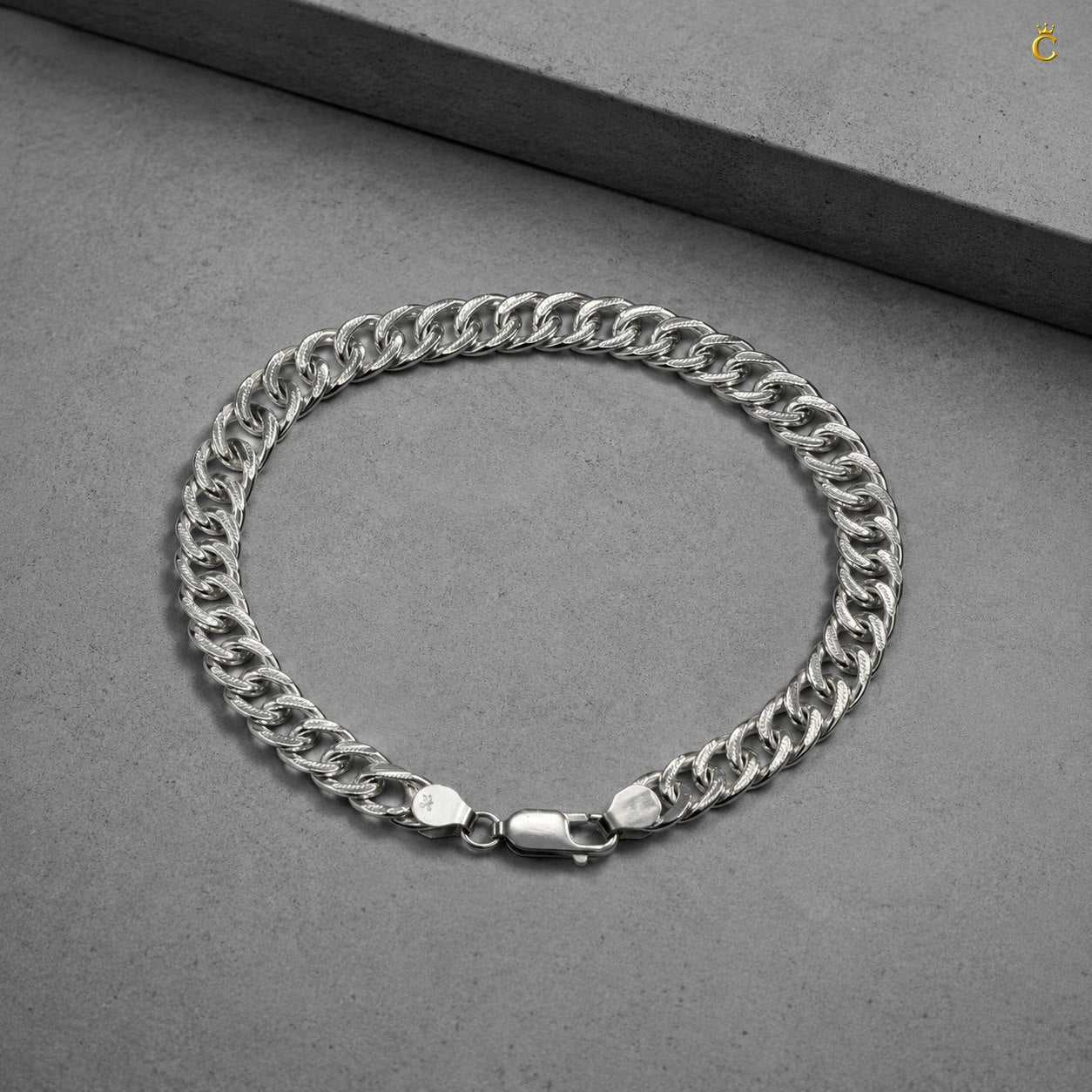 Premium Silver Cuban Link Bracelet for Men