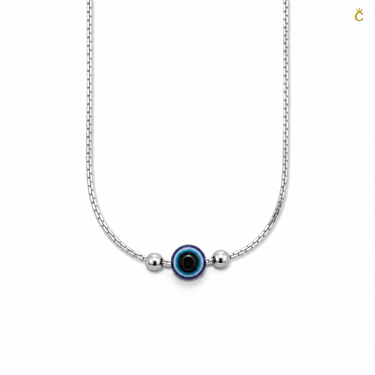 Evil Eye Silver Anklet