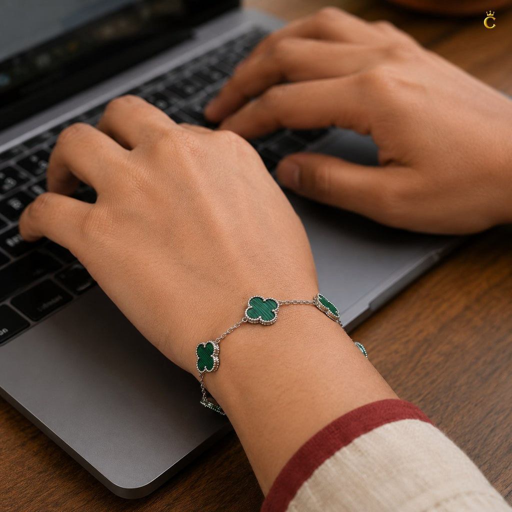 Celestora Lucky Green Van cliff Bracelet