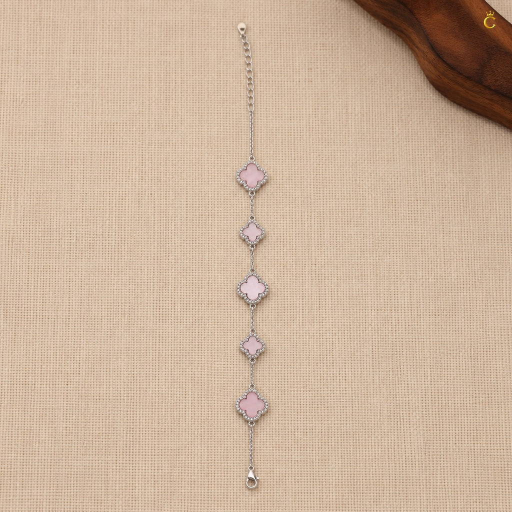 Celestora Charming Blush Clover Van cliff Bracelet