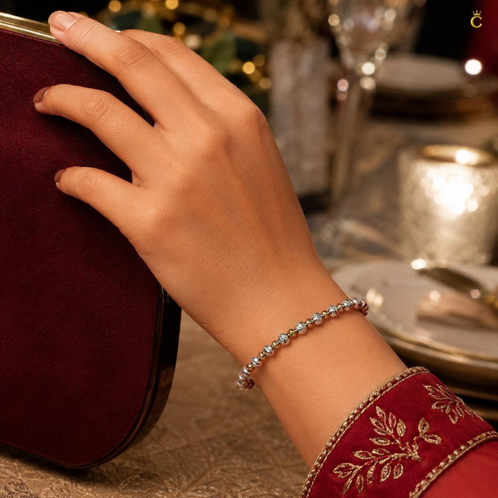 Celestora Silver Rose Glow Bracelet