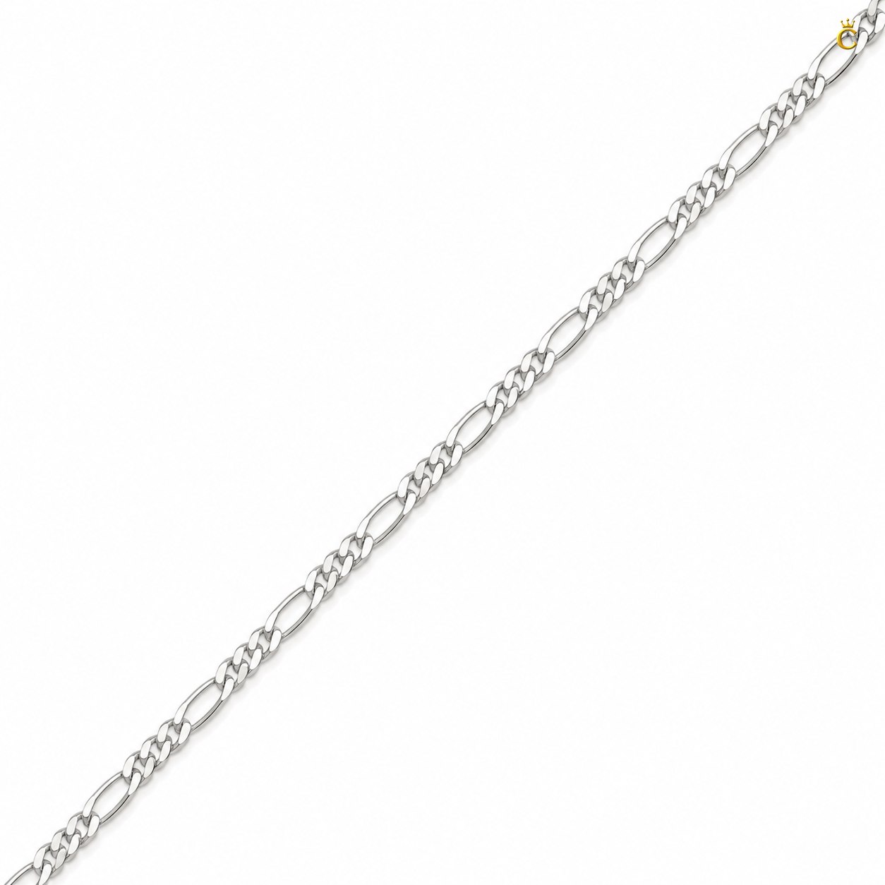 Premium Silver Figaro Chain Necklace