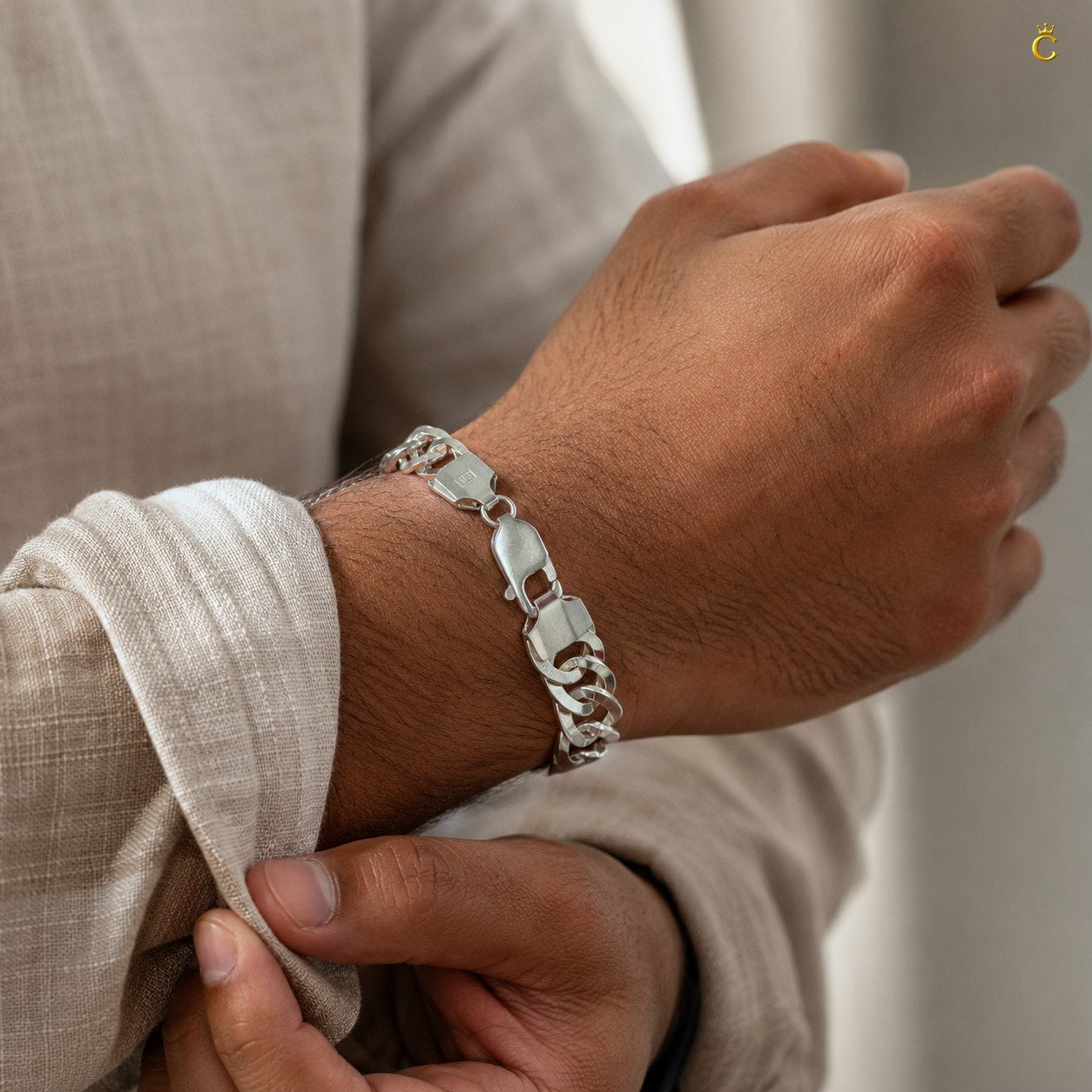 Men's Silver Miami Cuban Link Bracelet