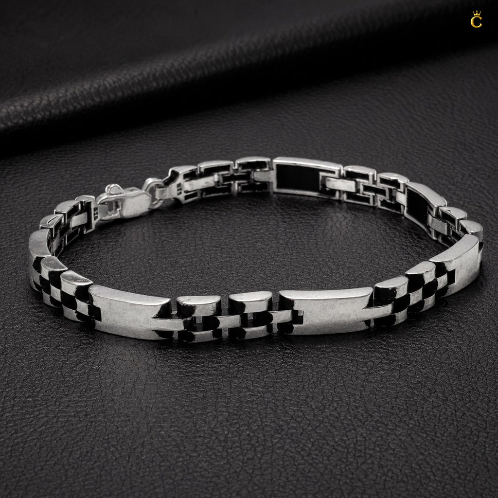 Link Strap Oxidised Bracelet