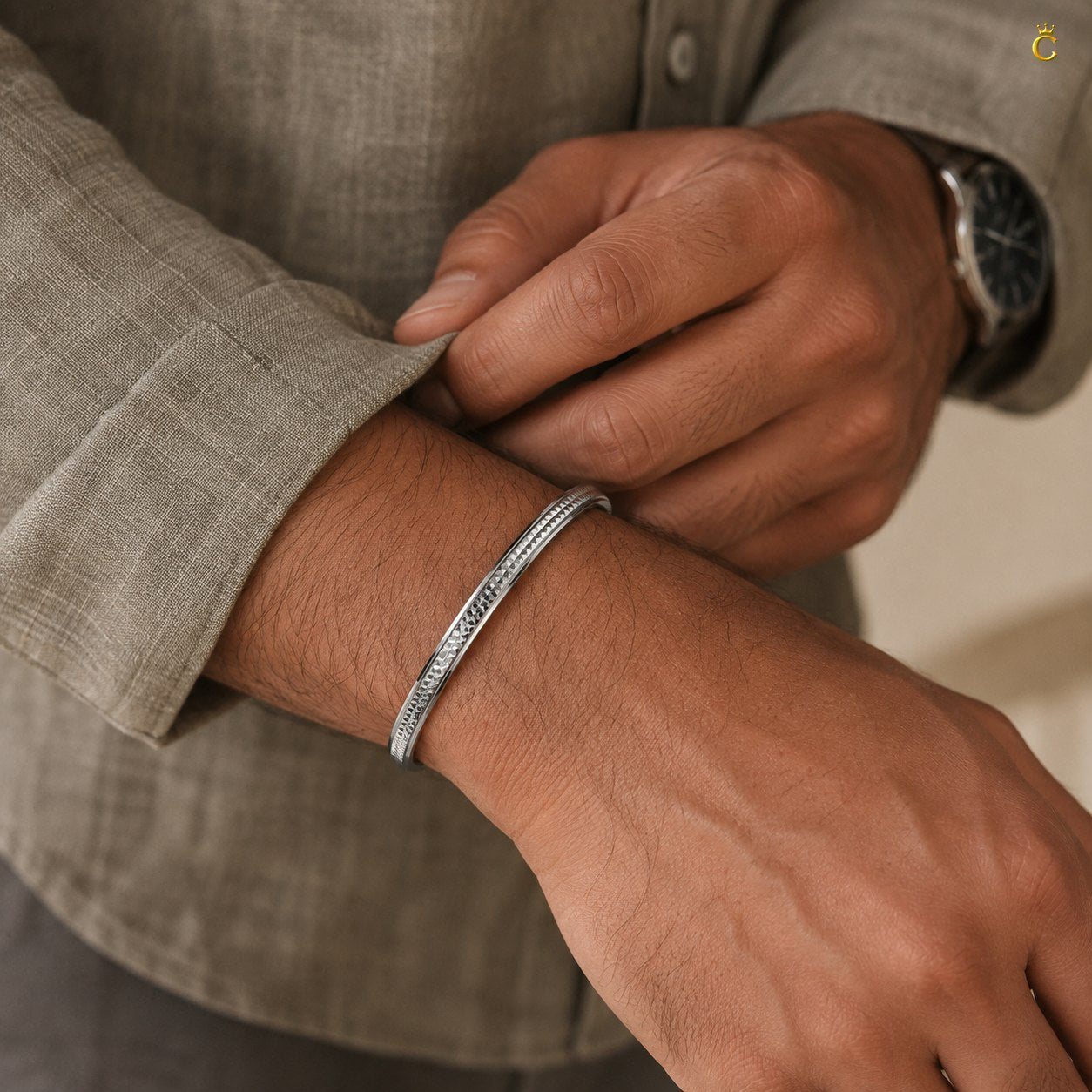 Diamond Cut Kada for Men