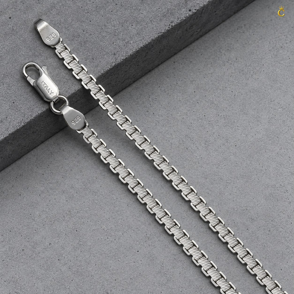 Elegant Silver Box design Aurelle Chain