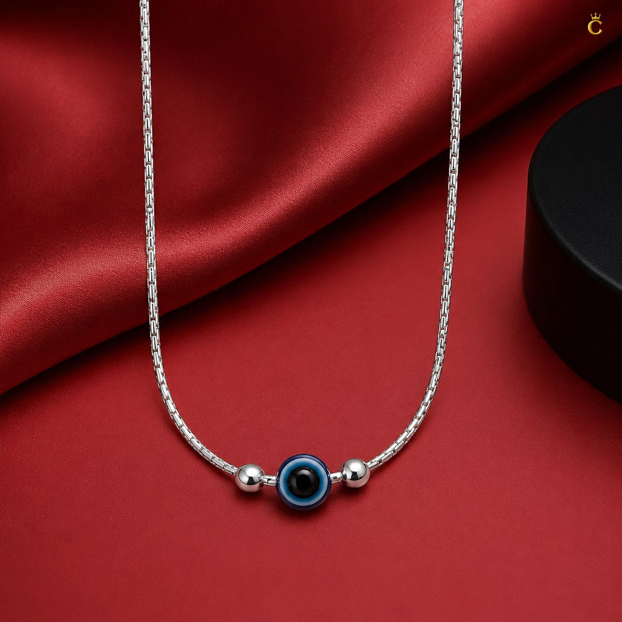 Evil Eye Silver Anklet