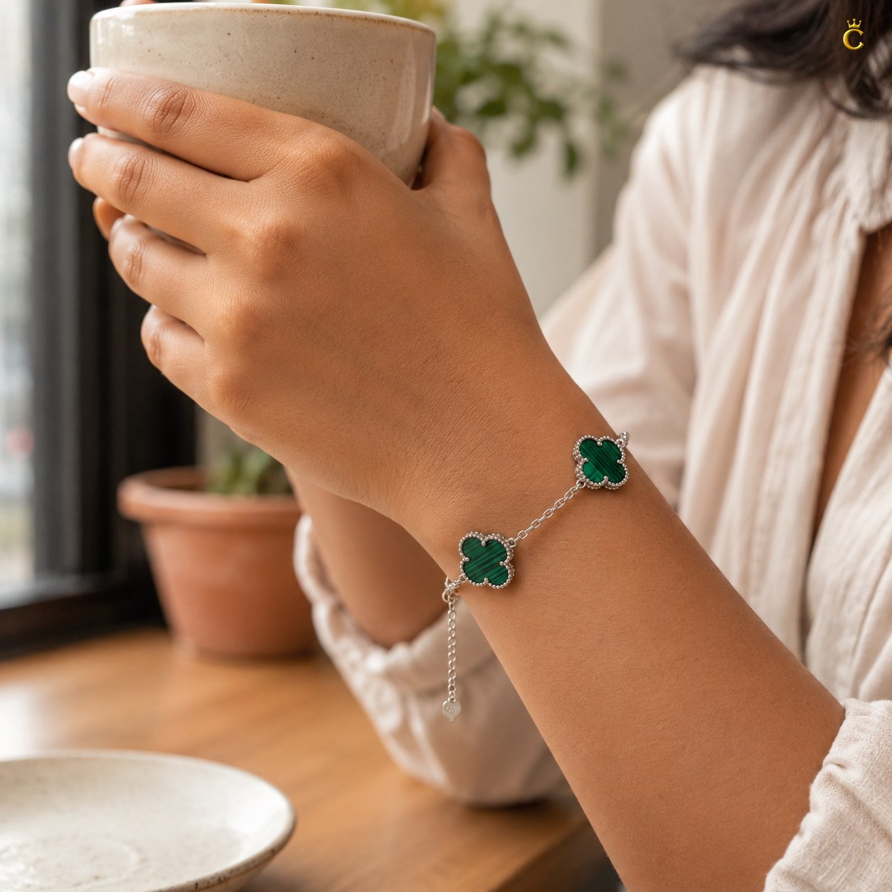 Celestora Lucky Green Van cliff Bracelet