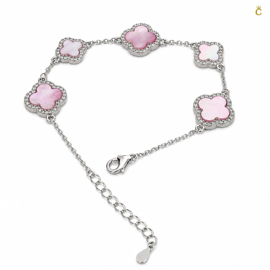 Celestora Charming Blush Clover Van cliff Bracelet