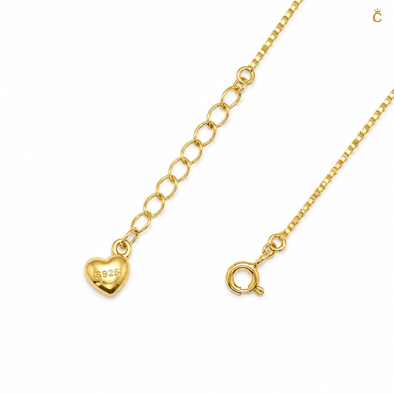 Gold Plated Silver Clover and Butterfly Charm Bracelet