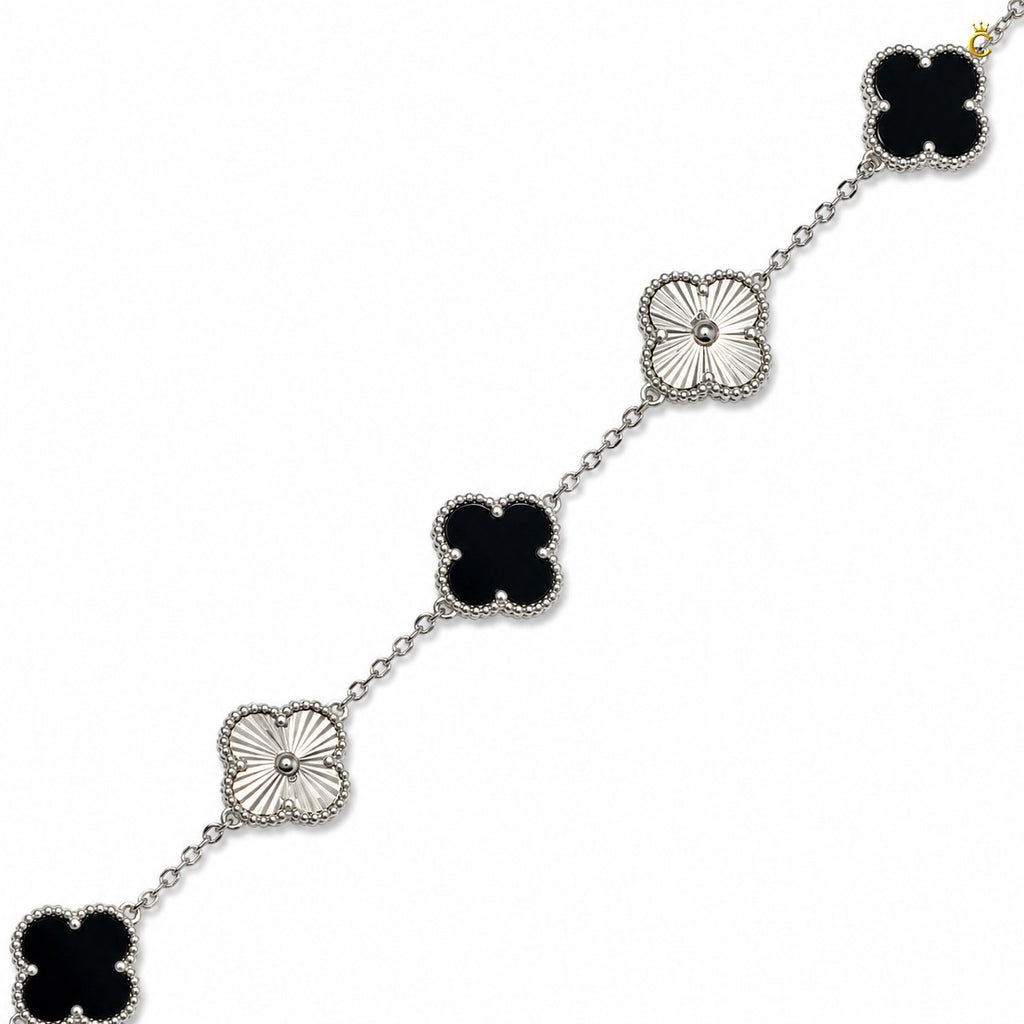 Celestora- Midnight Black Fortune Van cliff Bracelet