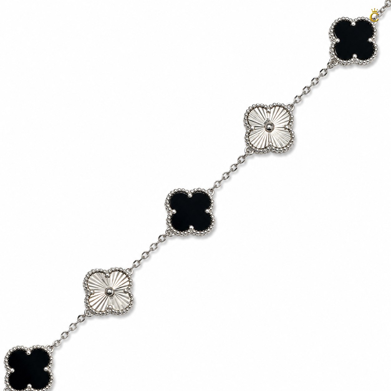 Celestora- Midnight Black Fortune Van cliff Bracelet