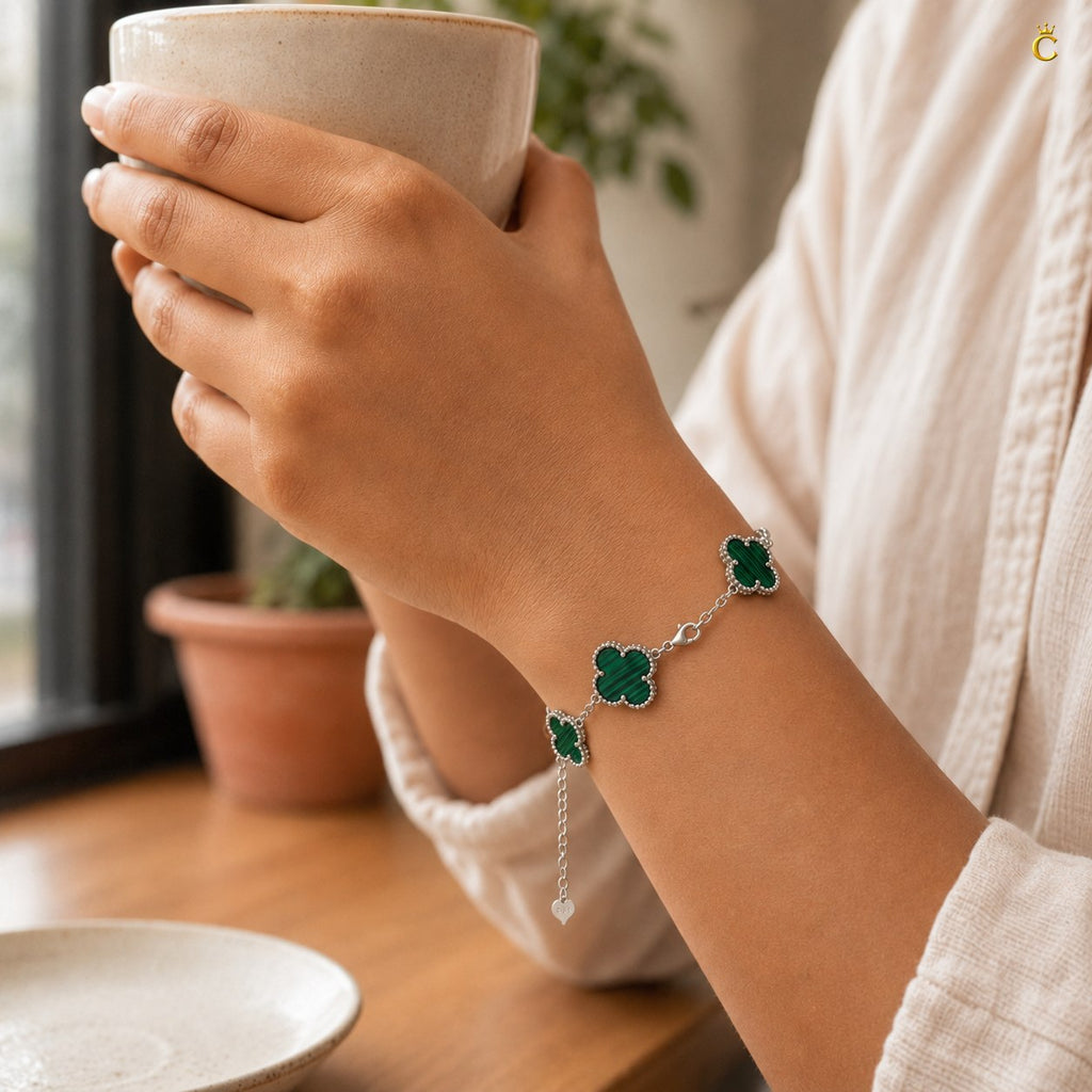 Celestora Lucky Green Van cliff Bracelet