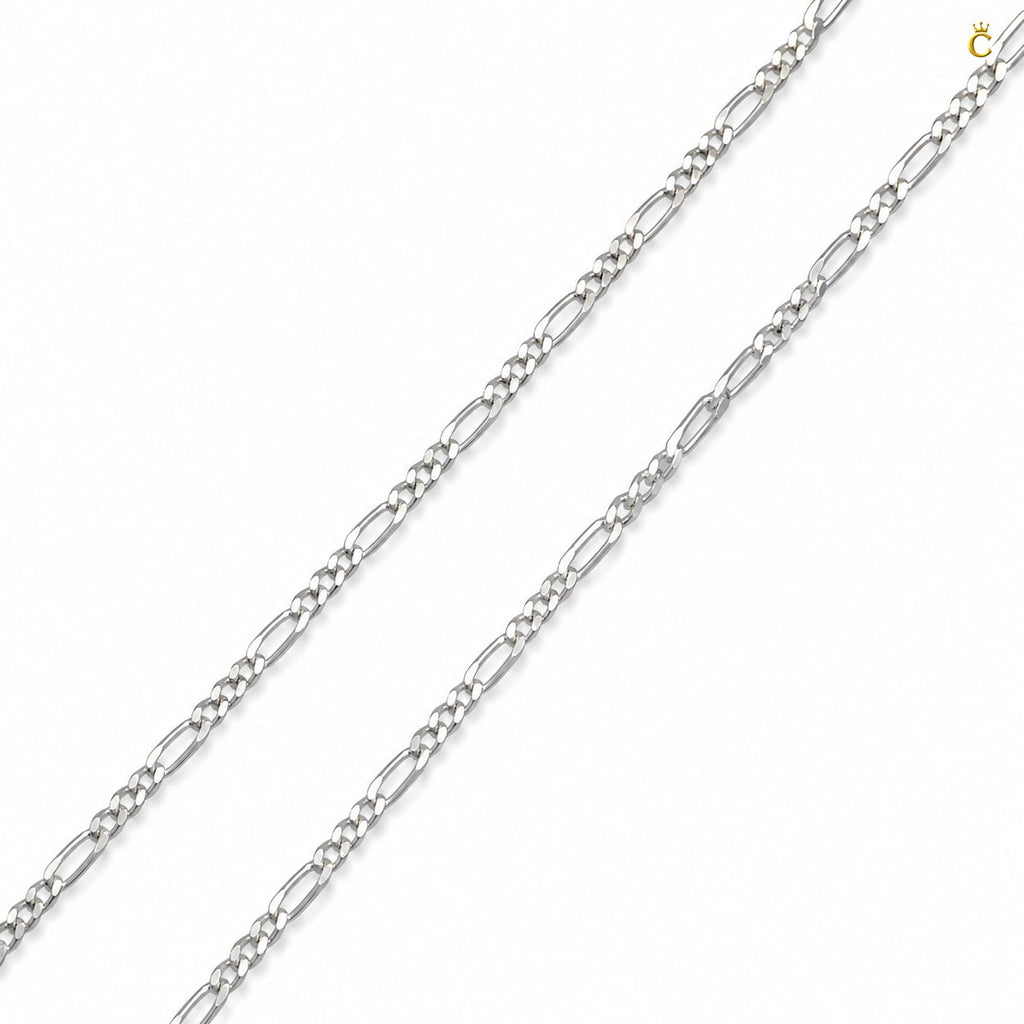 Premium Silver Figaro Chain Necklace