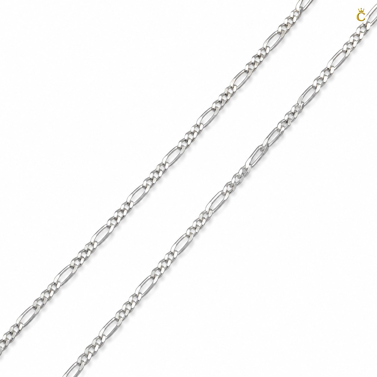 Premium Silver Figaro Chain Necklace