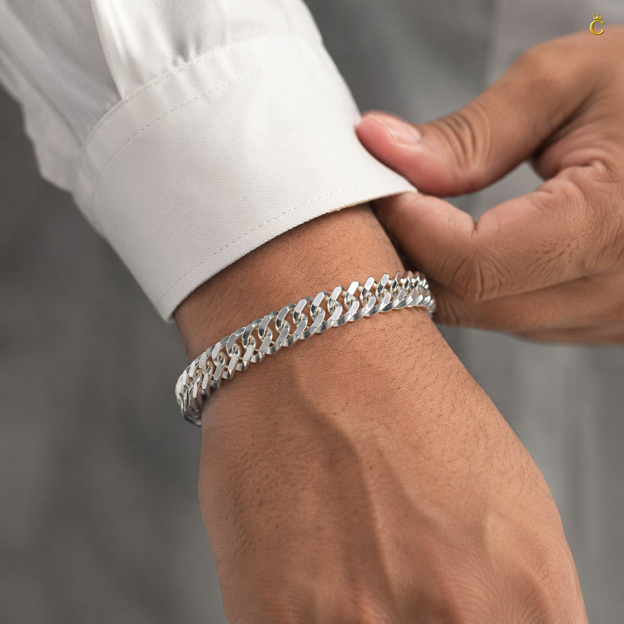 Classic Silver Cuban Curb Bracelet