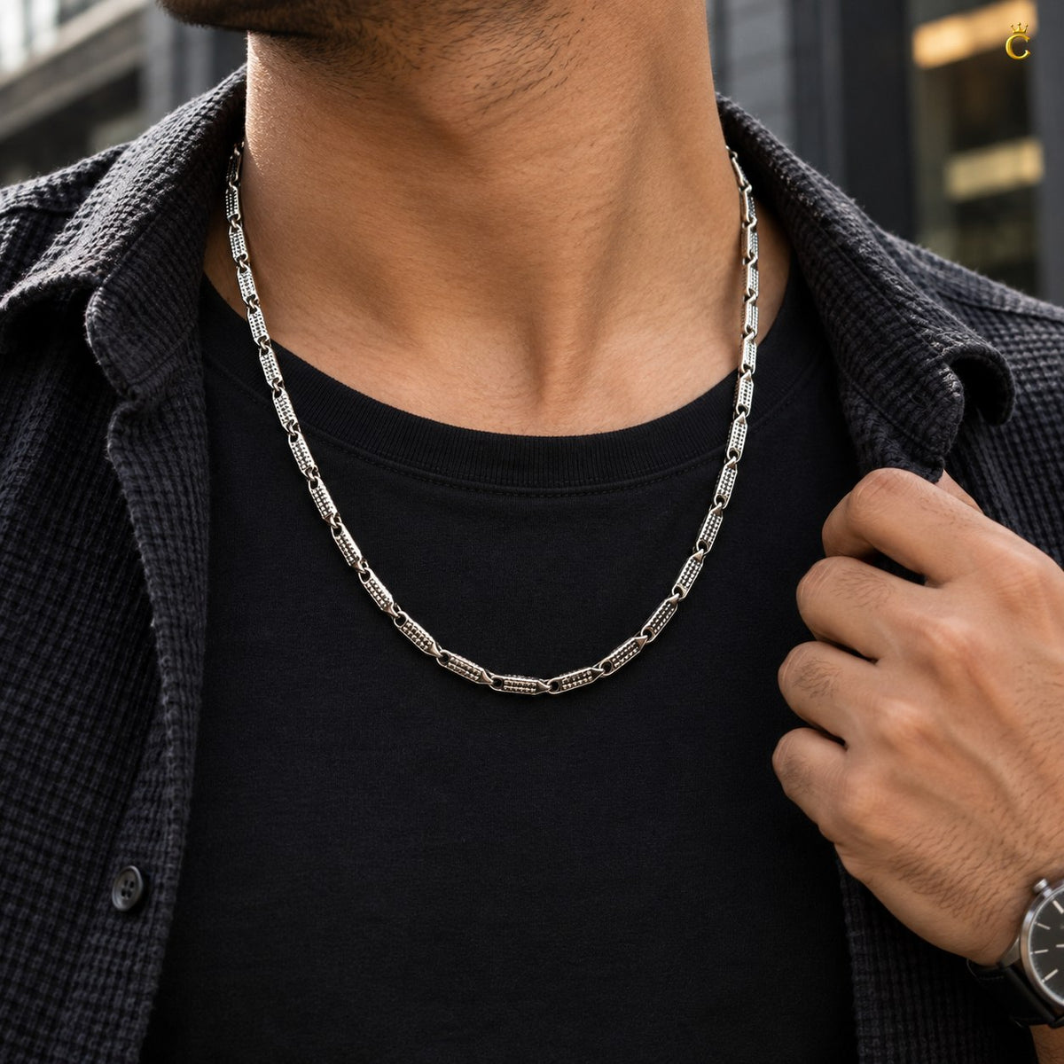 Premium Royal signature Silver chain