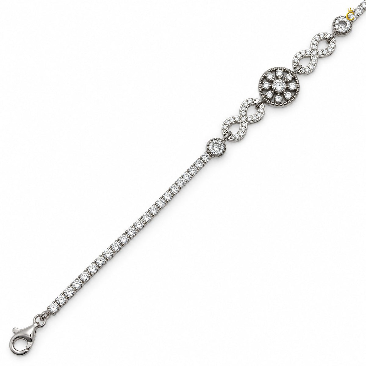 Eternal blossom infinity Silver adjustable Bracelet
