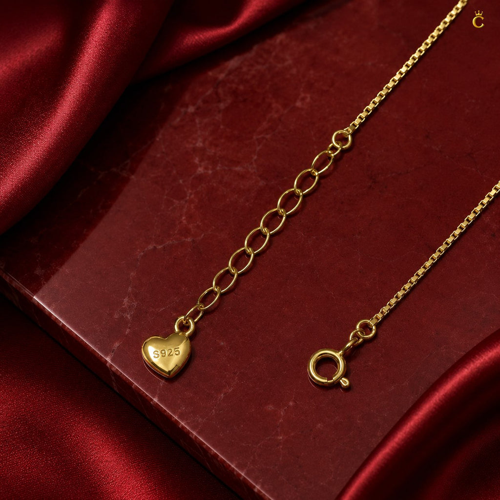 Gold Plated Silver Clover and Butterfly Charm Bracelet