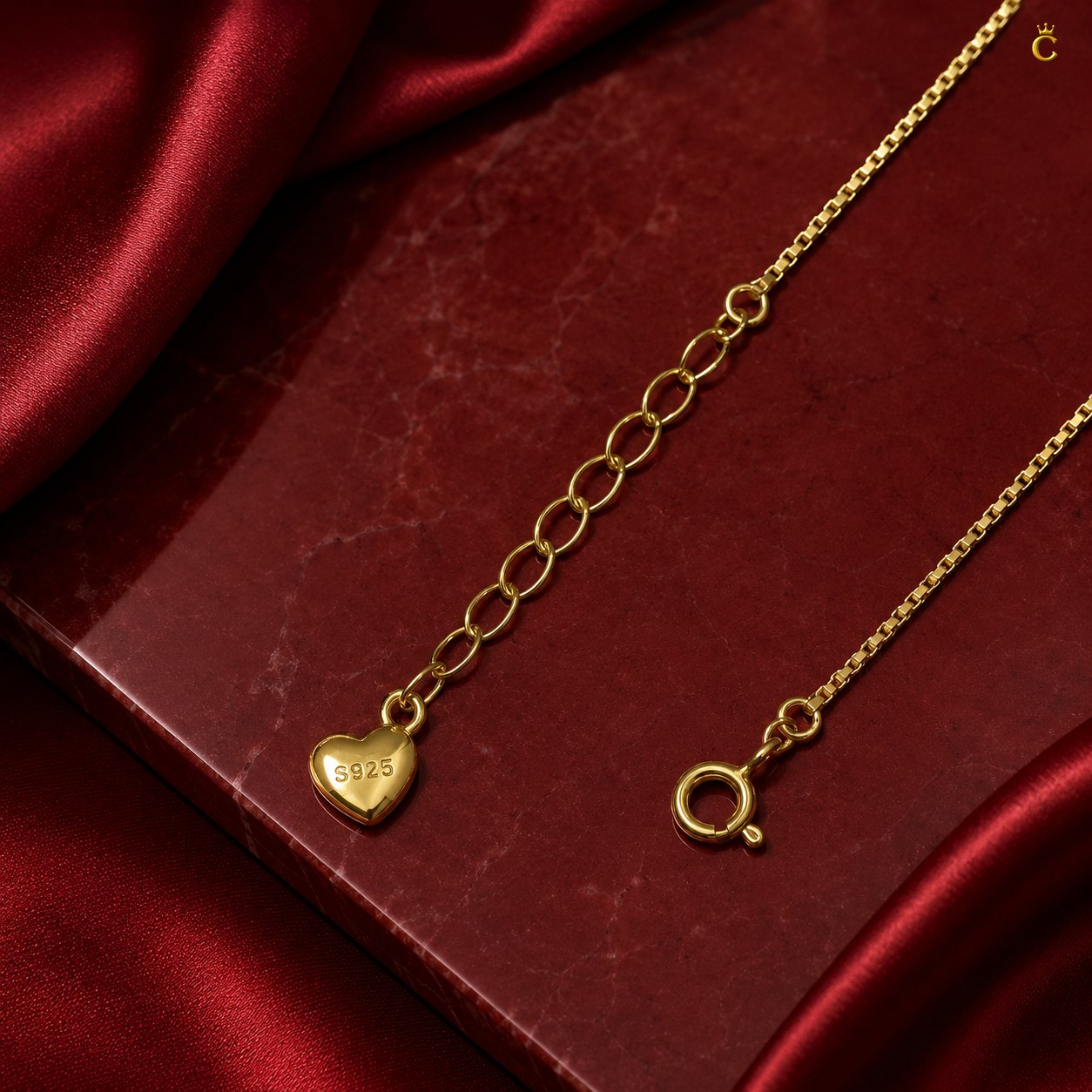 Gold Plated Silver Clover and Butterfly Charm Bracelet