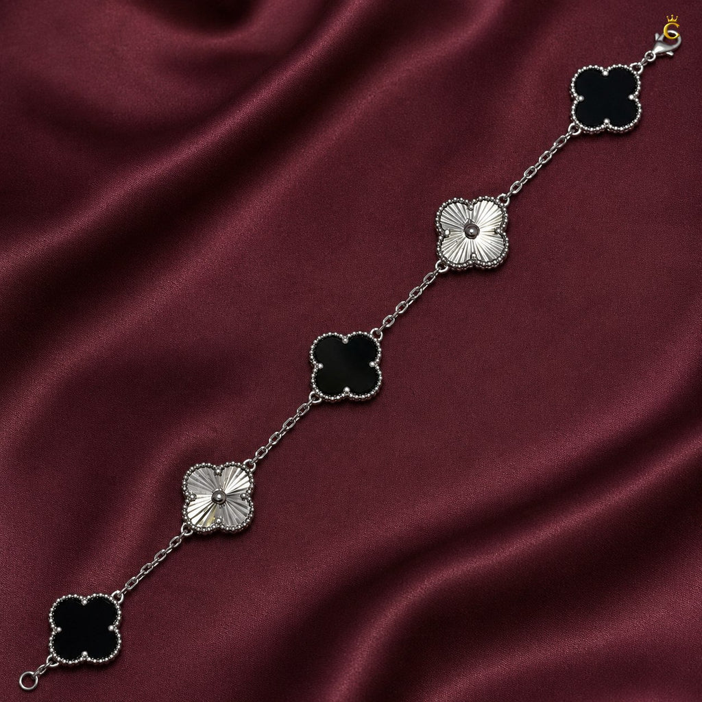 Celestora- Midnight Black Fortune Van cliff Bracelet