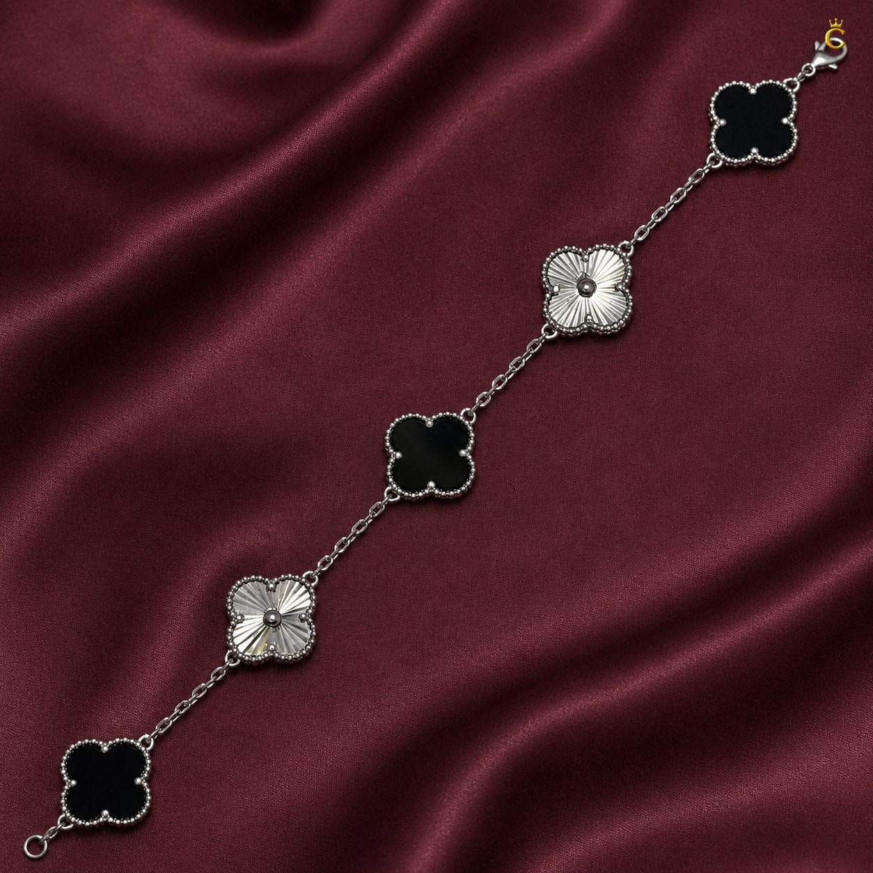 Celestora- Midnight Black Fortune Van cliff Bracelet