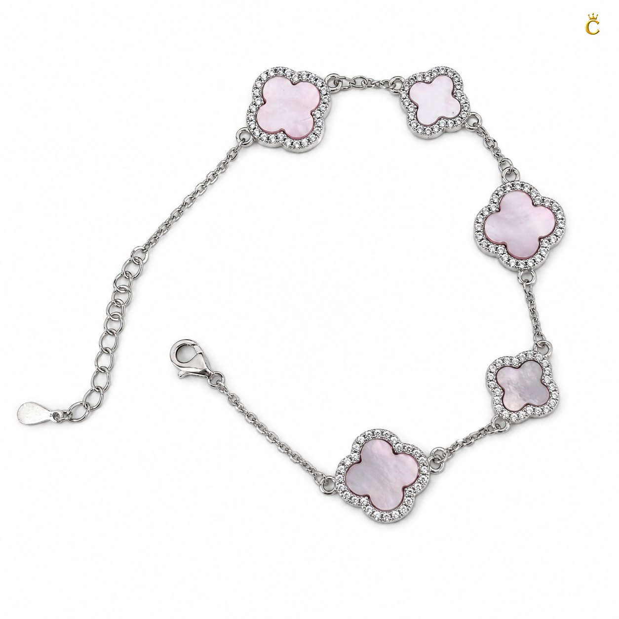 Celestora Charming Blush Clover Van cliff Bracelet