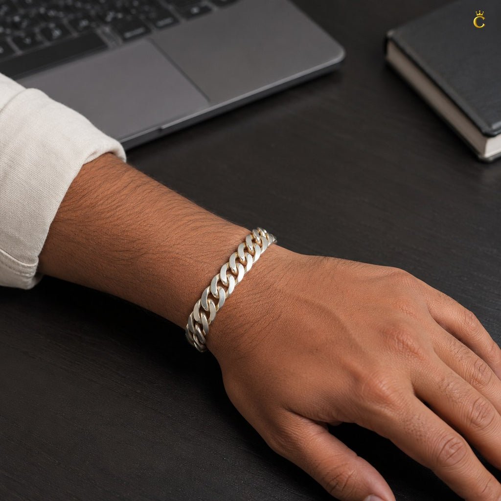 Men's Silver Miami Cuban Link Bracelet