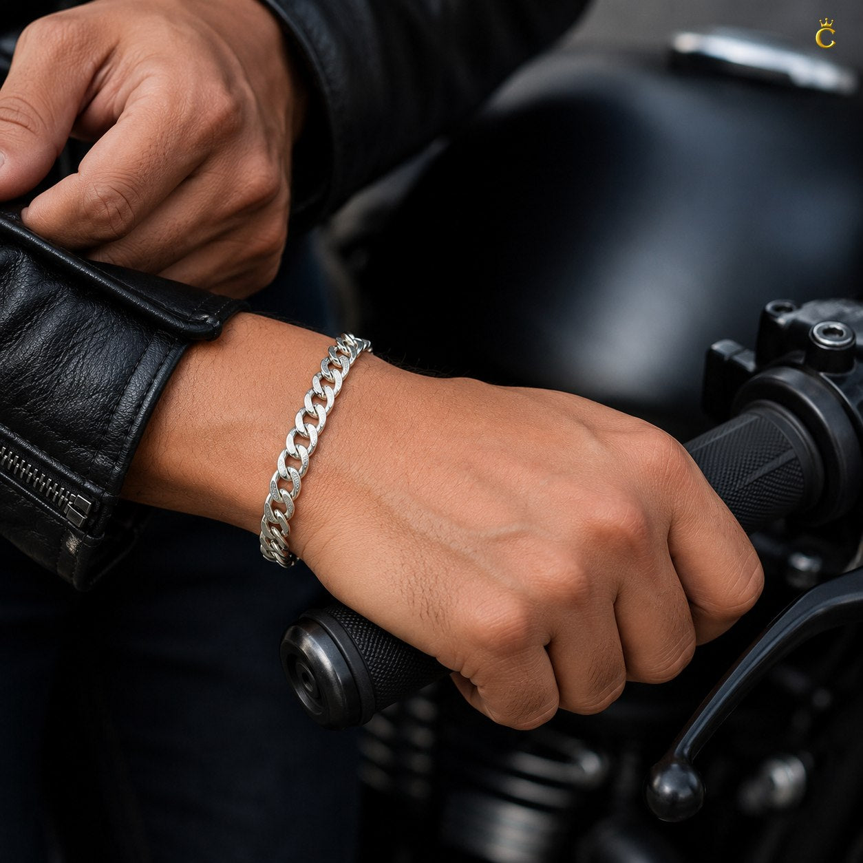 Premium Silver Cuban Link Bracelet for Men