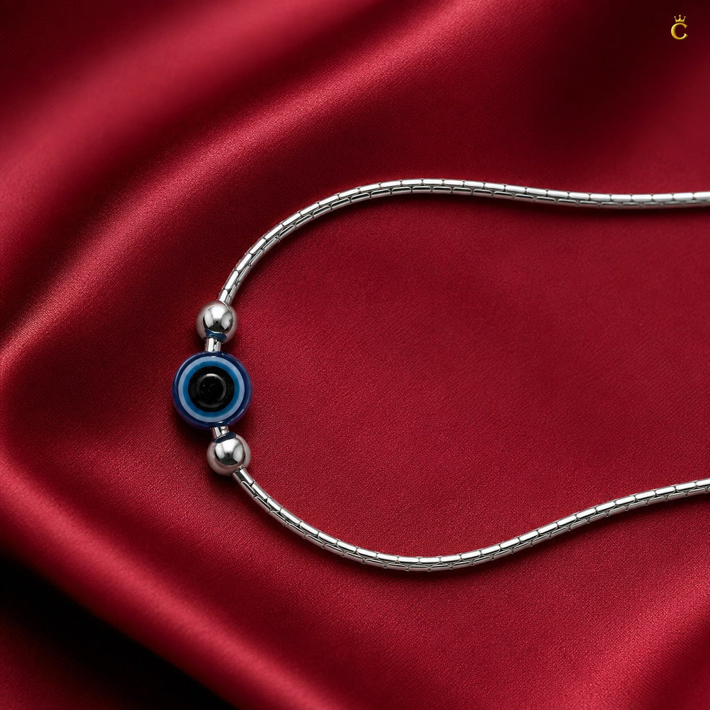 Evil Eye Silver Anklet