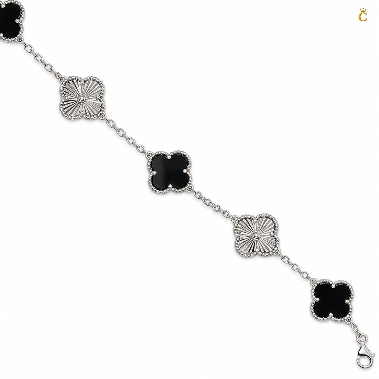 Celestora- Midnight Black Fortune Van cliff Bracelet