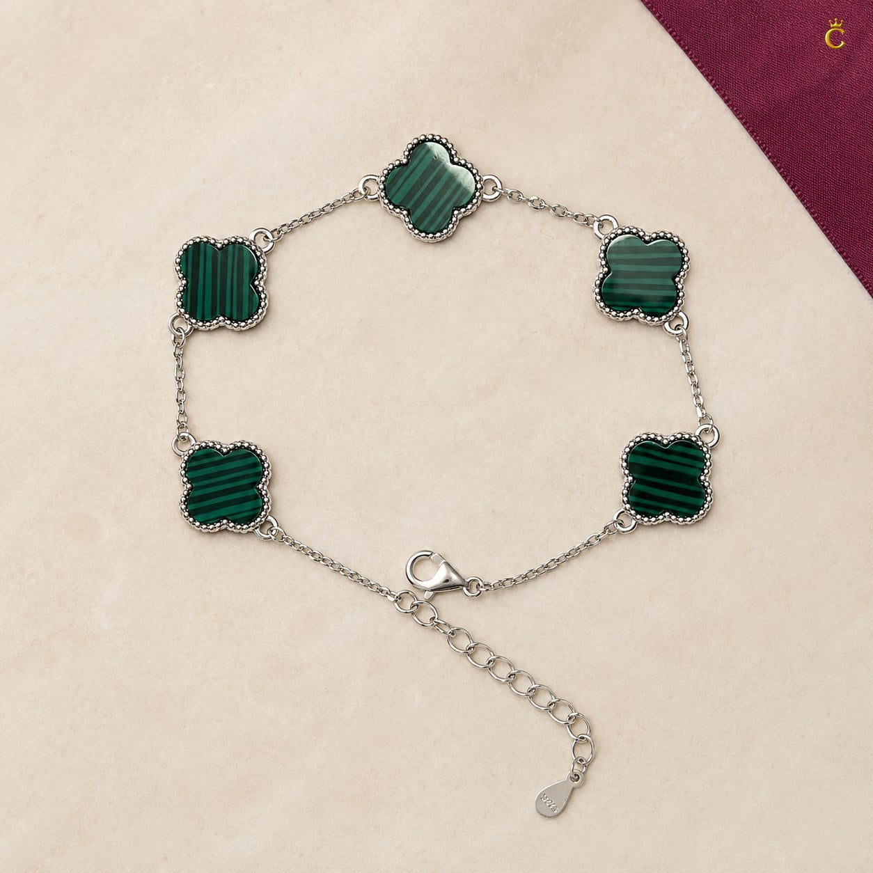 Celestora Emerald Ever-green Van cliff Bracelet