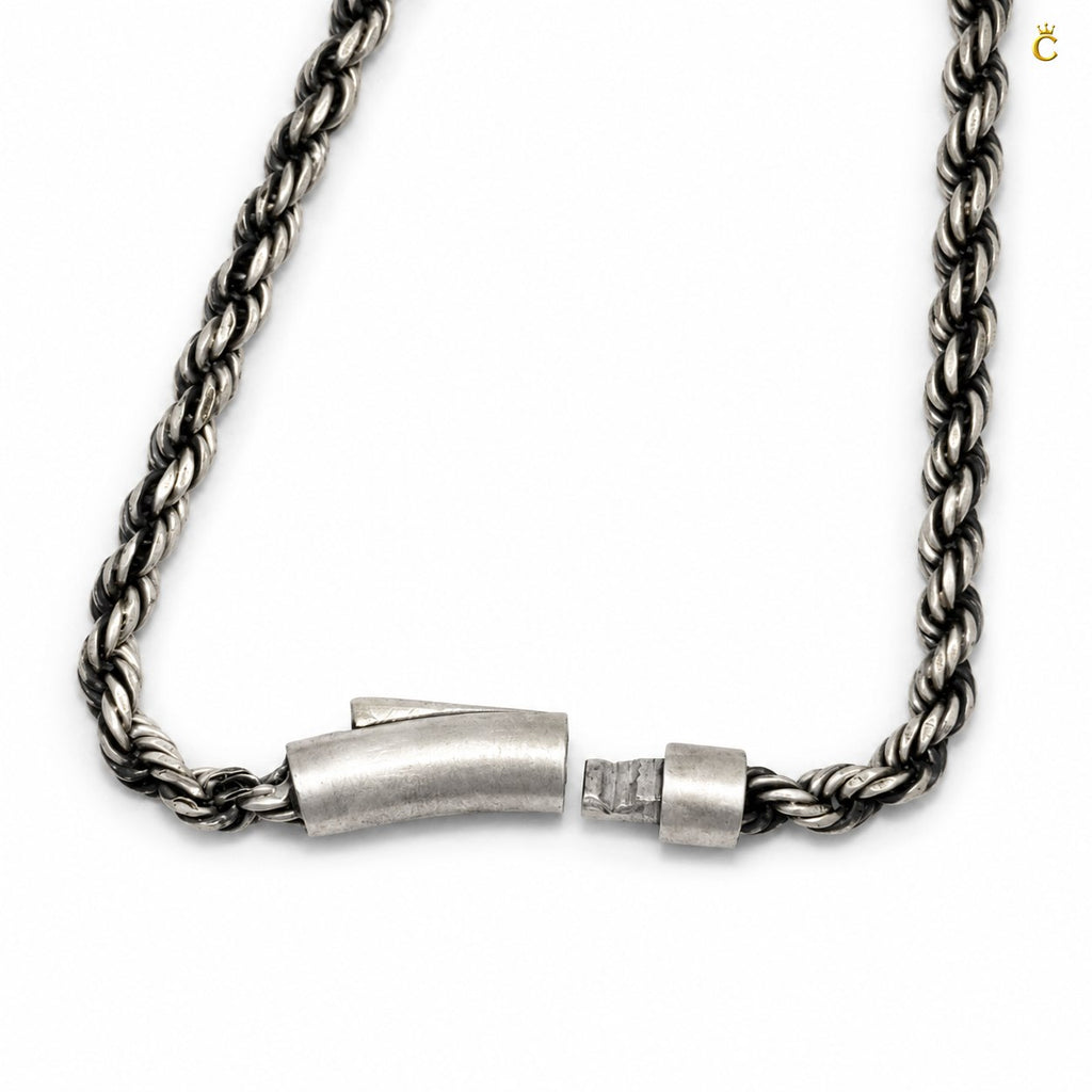 Celestora Oxidized Twisted Rope Bracelet: