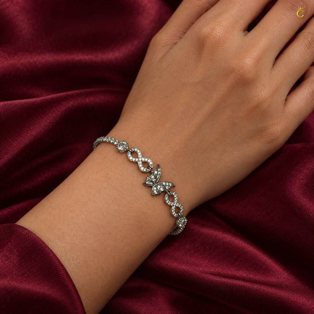 Butterfly bliss Silver bracelet