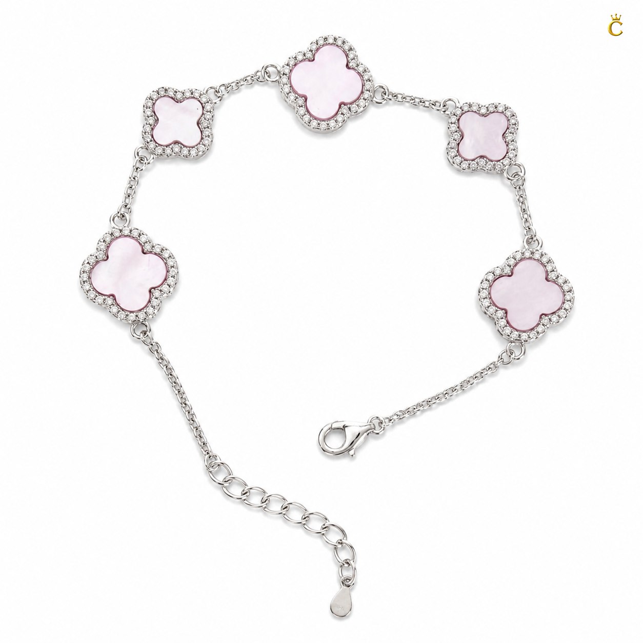 Celestora Charming Blush Clover Van cliff Bracelet