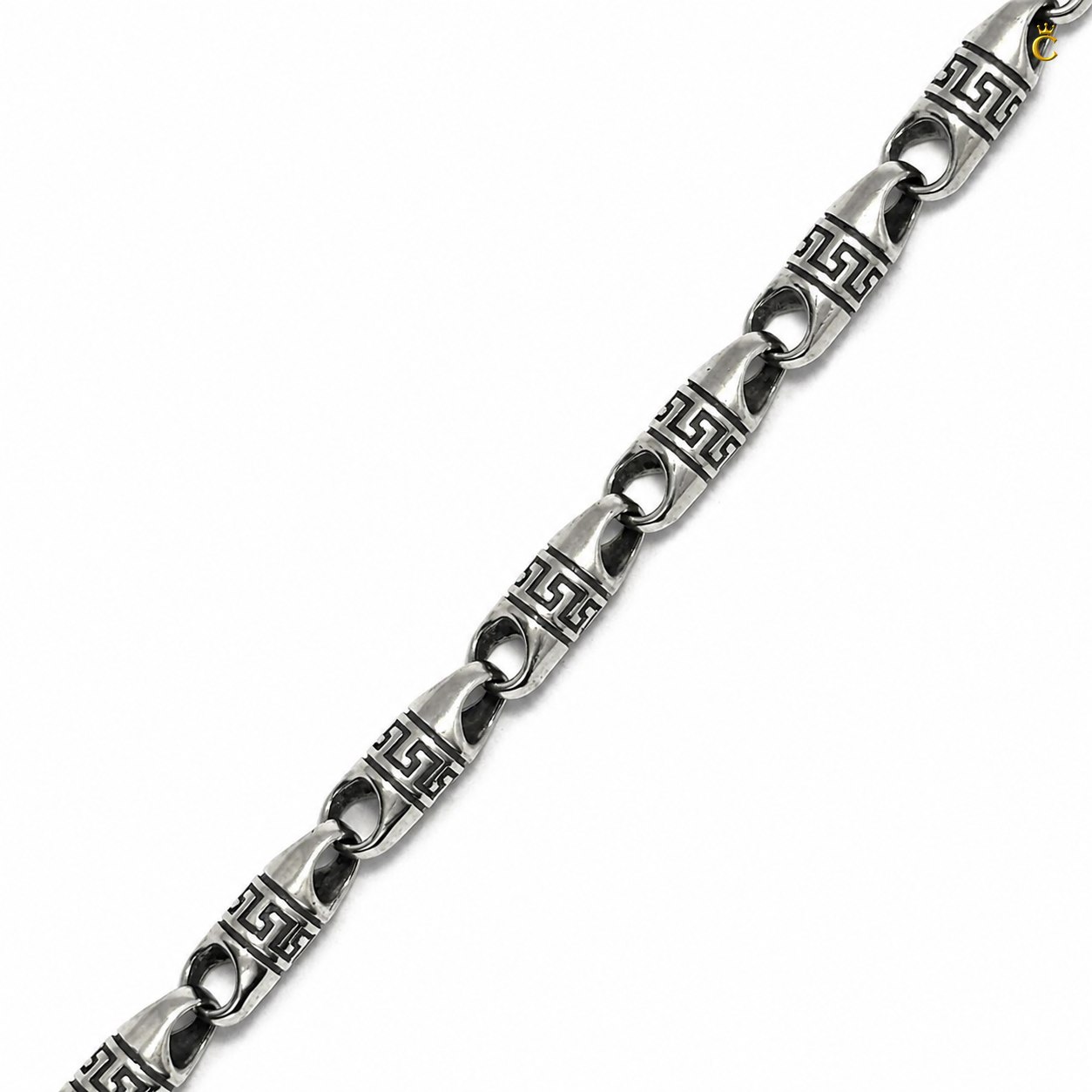 Celestora-Premium Oxidised Imperial Key link Bracelet