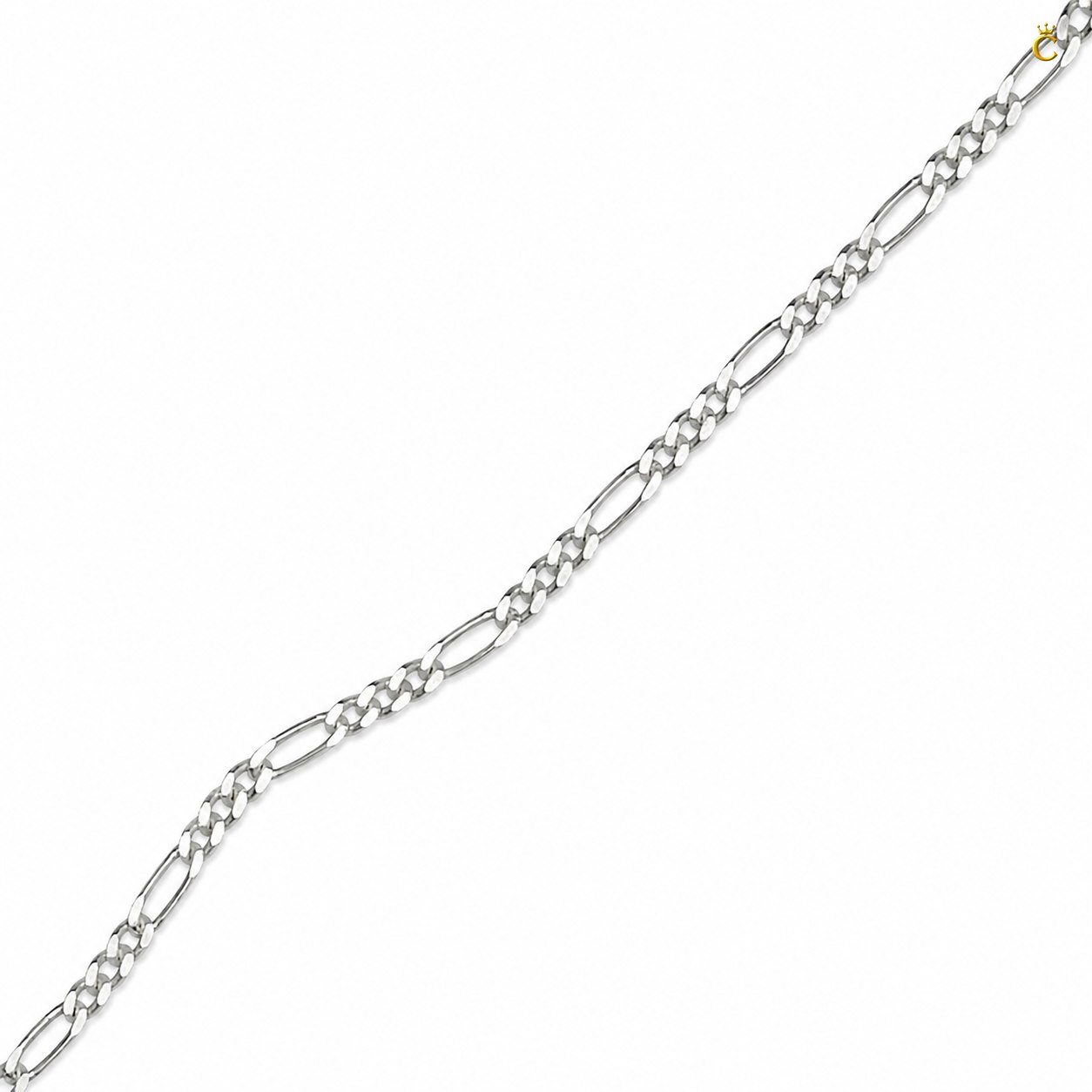 Premium Silver Figaro Chain Necklace