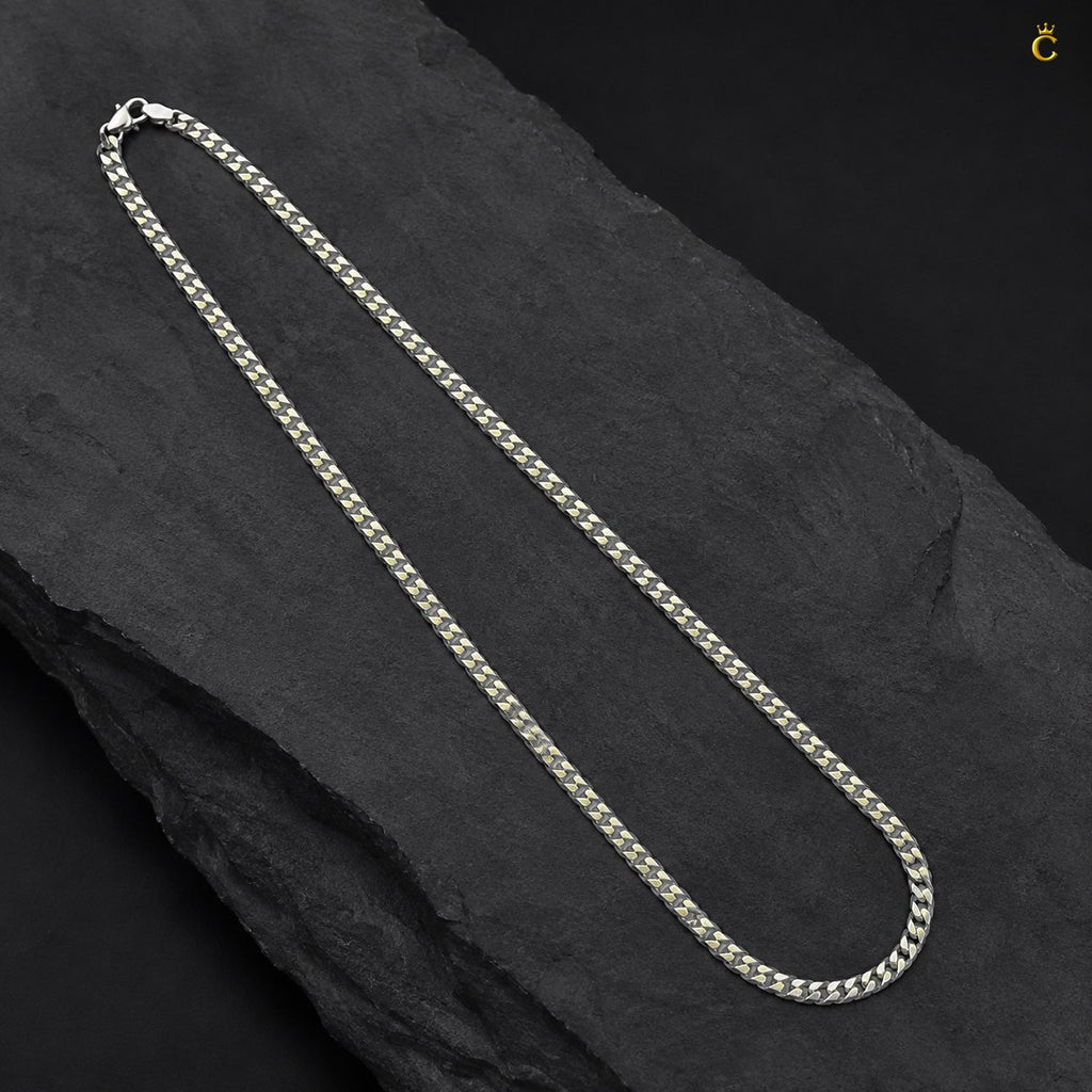 Silver Classic Everyday Curb chain 22 inches