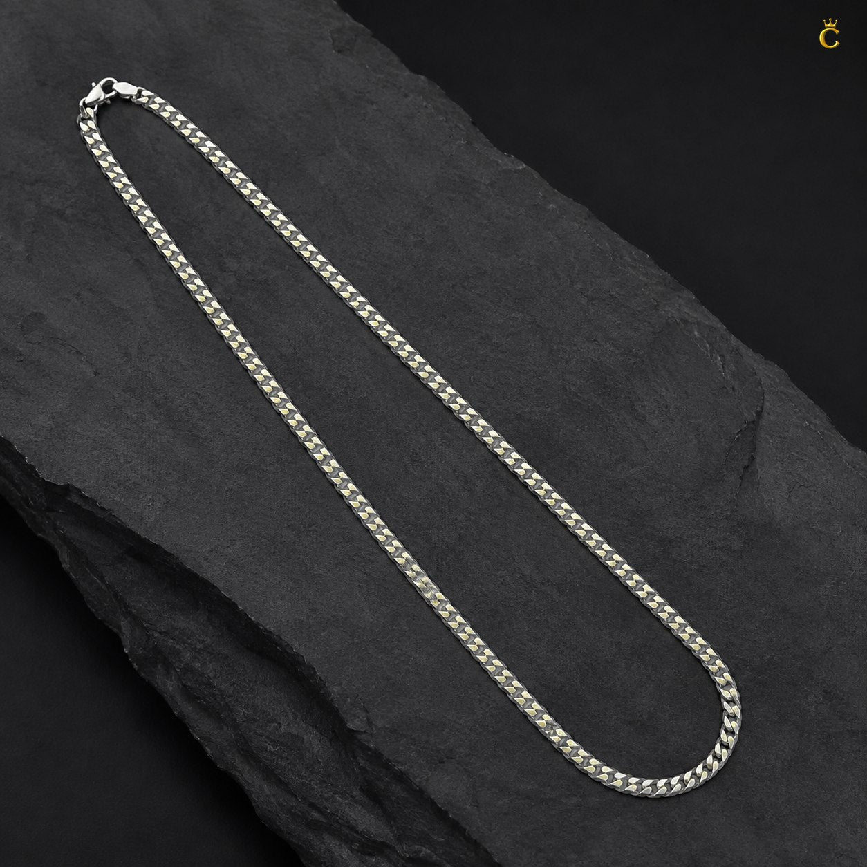 Silver Classic Everyday Curb chain 22 inches