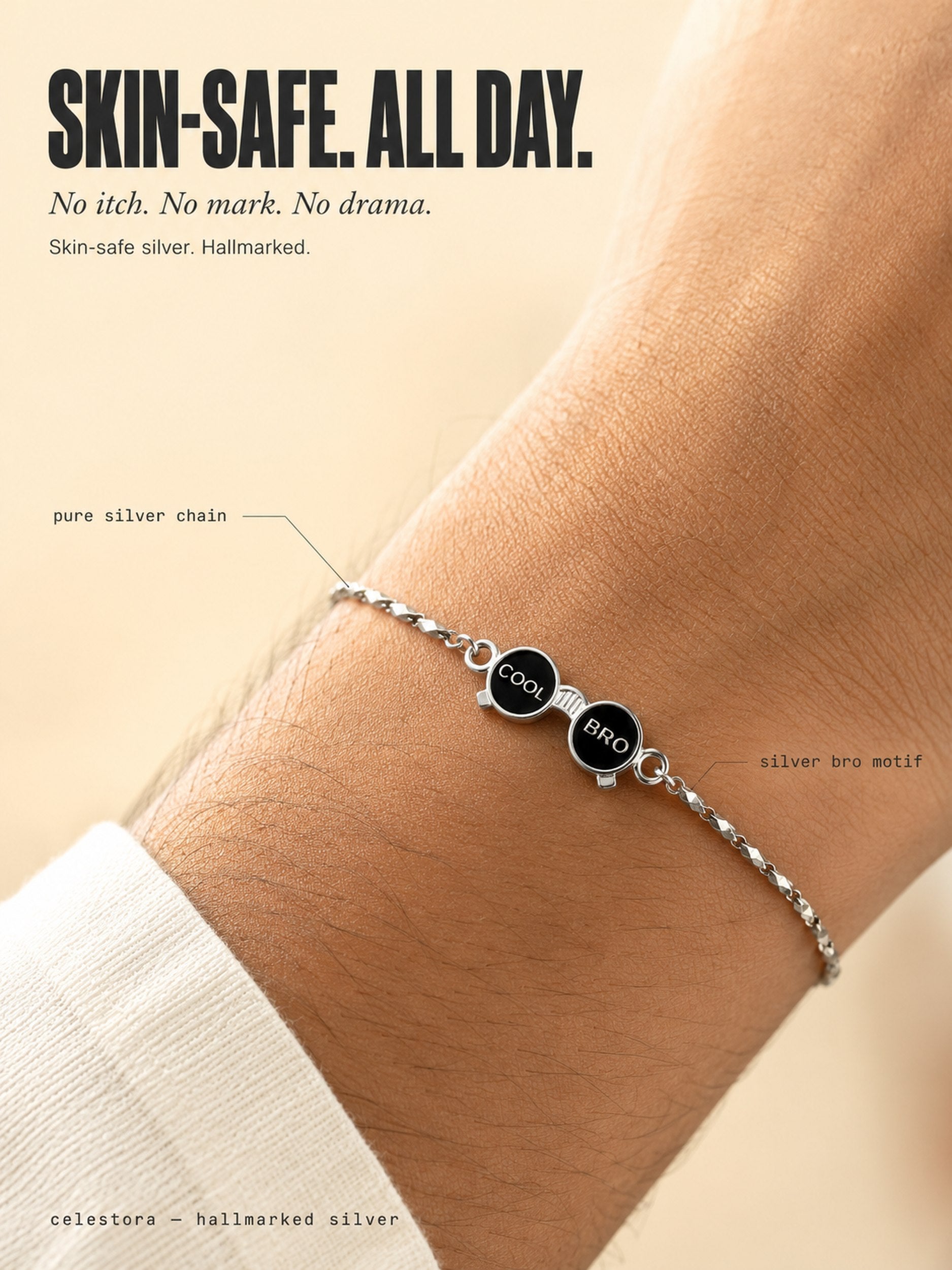 Cool-Bro Figaro Chain Rakshabandhan Rakhi