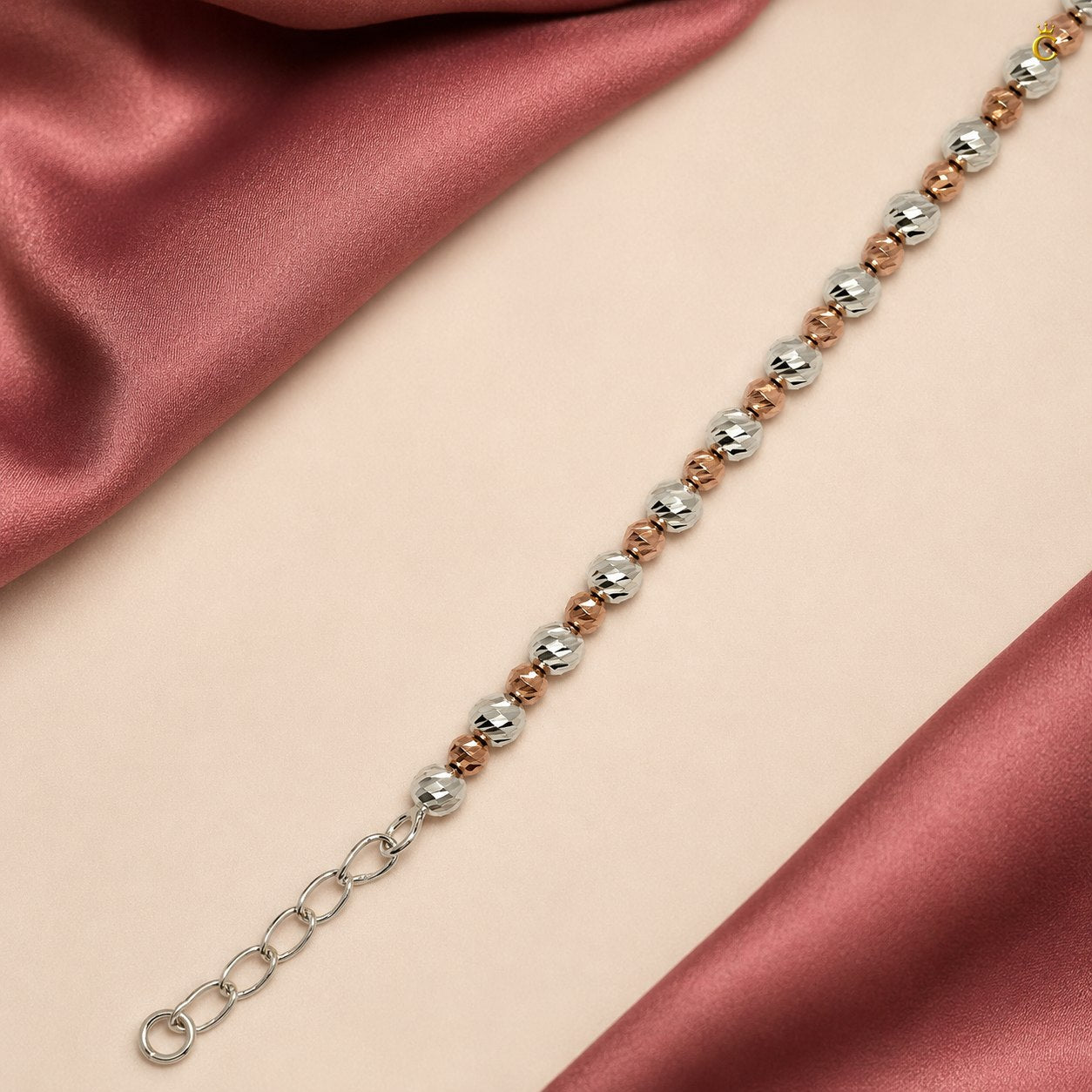 Celestora Silver Rose Glow Bracelet