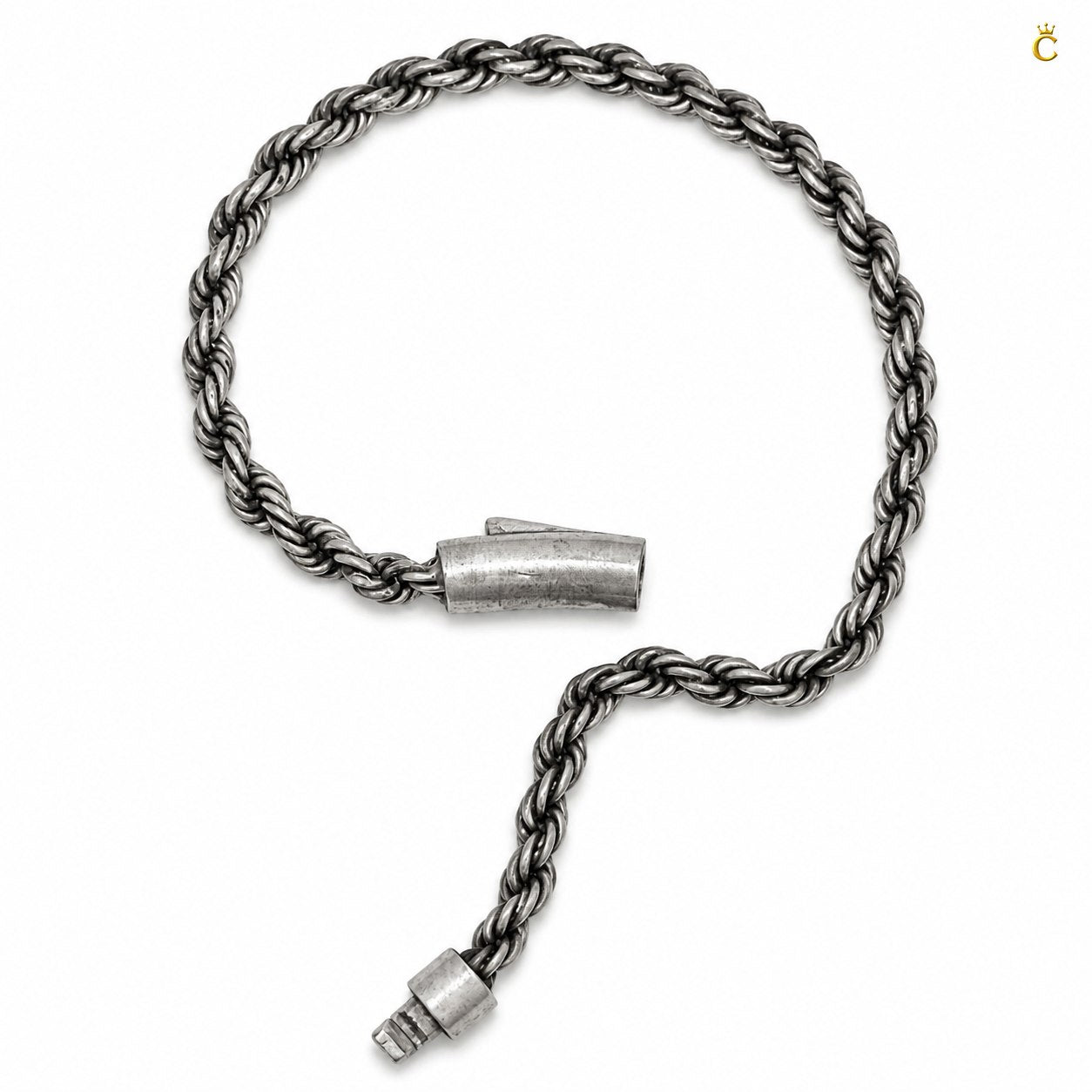 Celestora Oxidized Twisted Rope Bracelet: