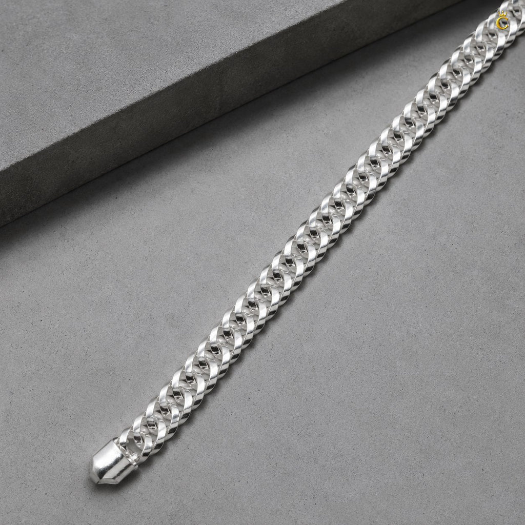 Classic Silver Cuban Curb Bracelet