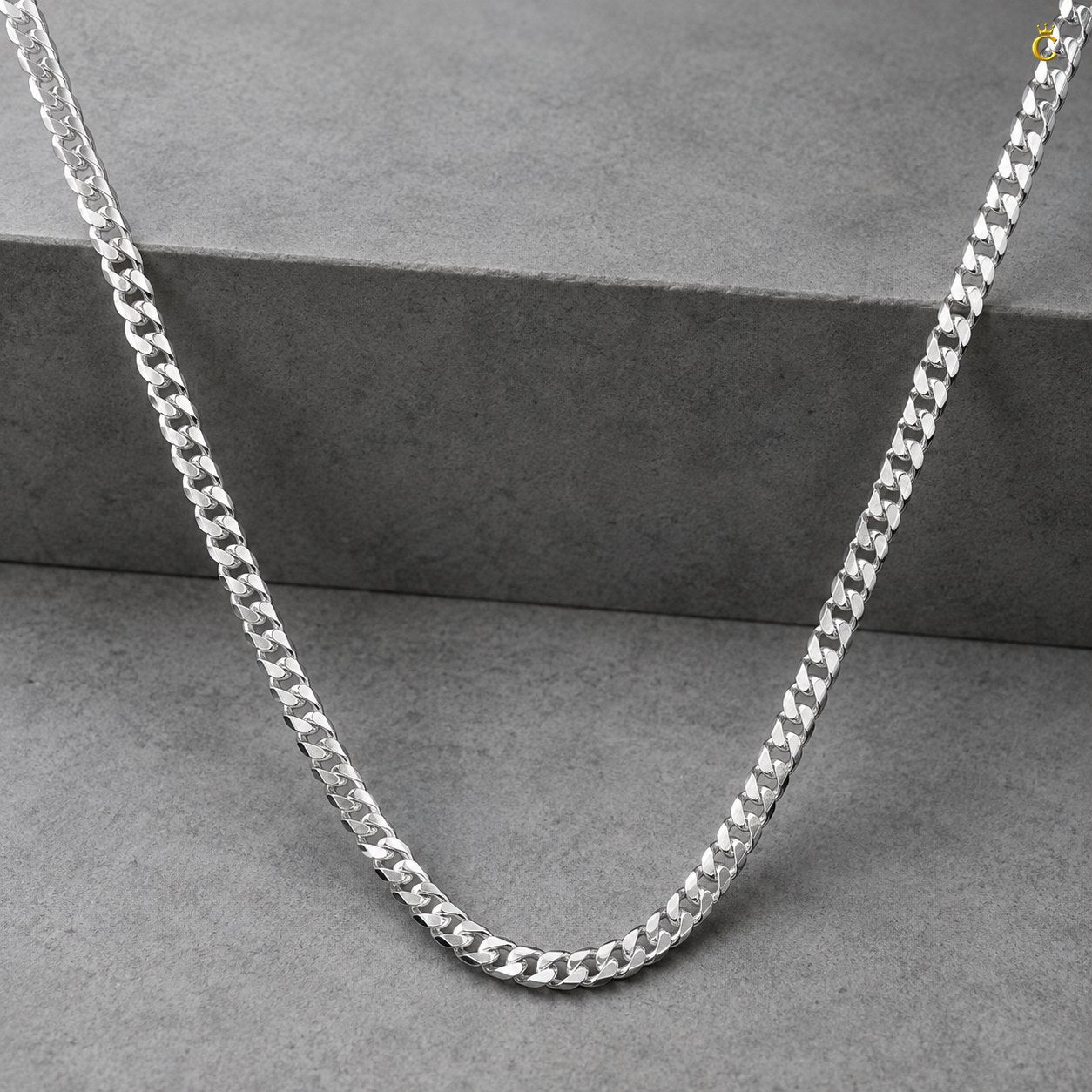 Silver Classic Everyday Curb chain 22 inches