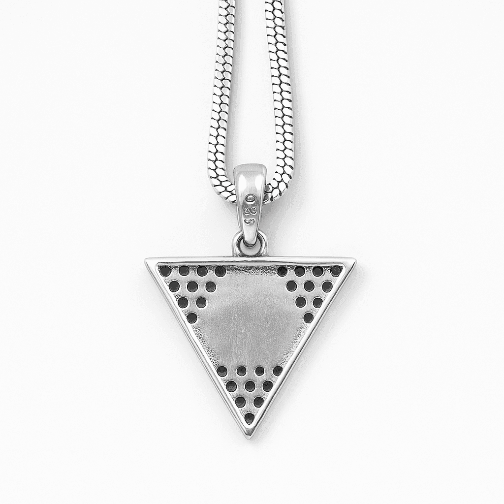 The 925 Sterling Silver Black Onyx Pendant for Power and Protection (Without Chain) - Celestora - India - Blade - - Pendants for Men, Boys, Gift for Men, Brother, Boyfriend, Husband