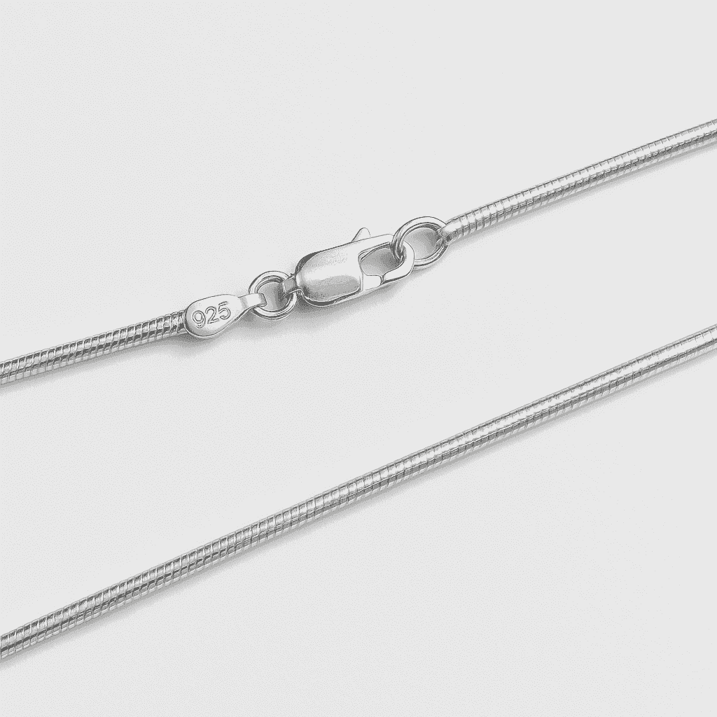 The 925 Sterling Silver Echo Chain | Snake Chain - Celestora - India - 20 inches | Lobster Clasp - - Chains for Men, Boys, Gift for Men, Brother, Boyfriend, Husband