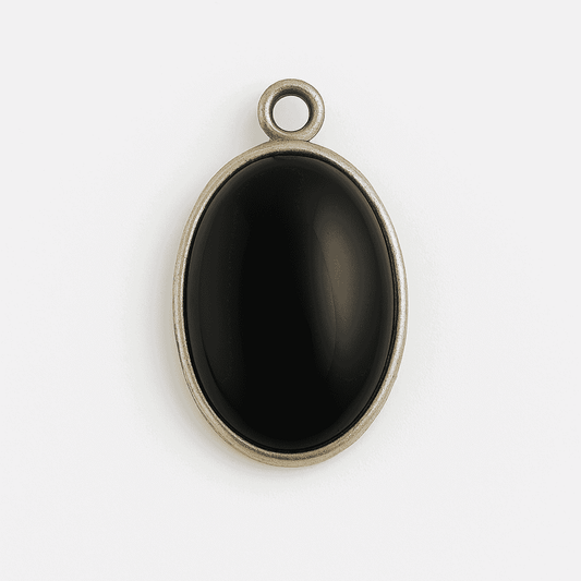 The 925 Sterling Silver Black Onyx Pendant for Power and Protection (Without Chain) - Celestora - India - - - Pendants for Men, Boys, Gift for Men, Brother, Boyfriend, Husband