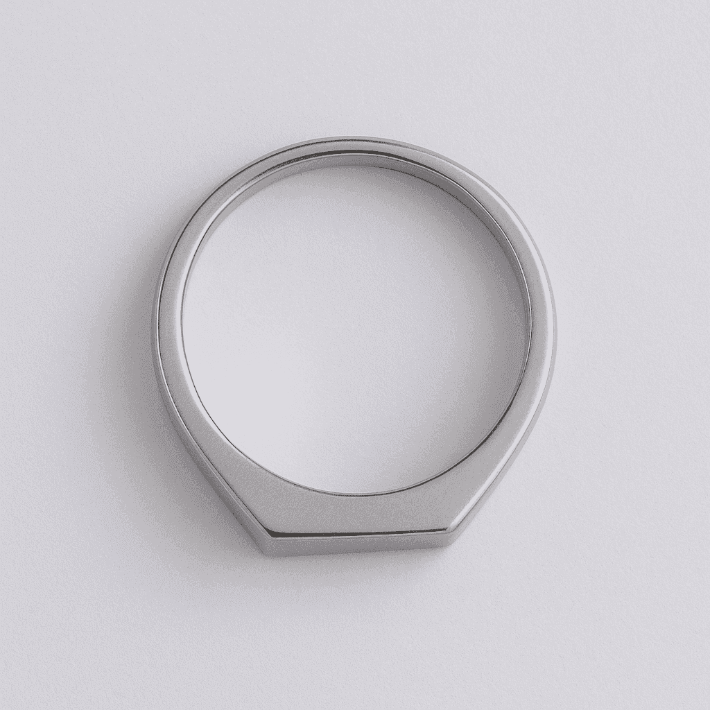 The 925 Sterling Silver Power Bar Ring - Celestora - India - Strength (Size 9) - men - Ring