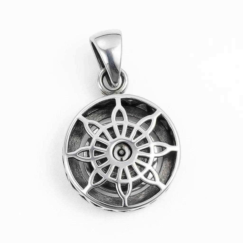 The 925 Sterling Silver Crown of the Afterlife Pendant (Rotating